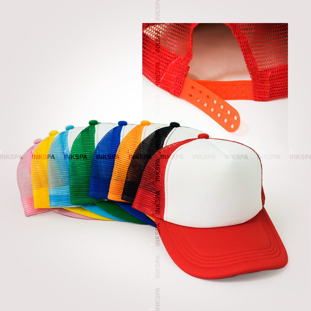 หมวก หมวกแก๊ป หมวกตาข่าย หมวกสำหรับสกรีน หมวกสกรีน หมวกเบสบอล